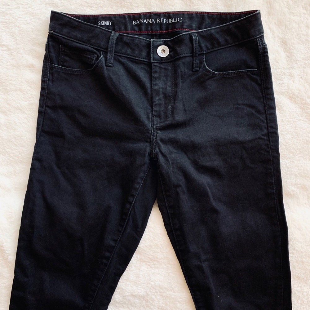 Banana Republic black skinny jeans sz 26